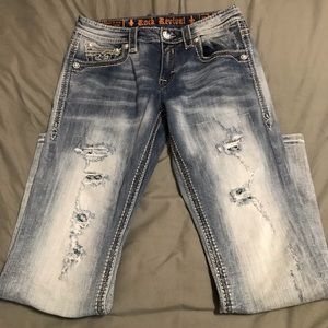 Mens Rock Revival Jeans